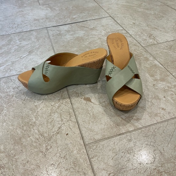 Kork-ease green wedges - Picture 2 of 4